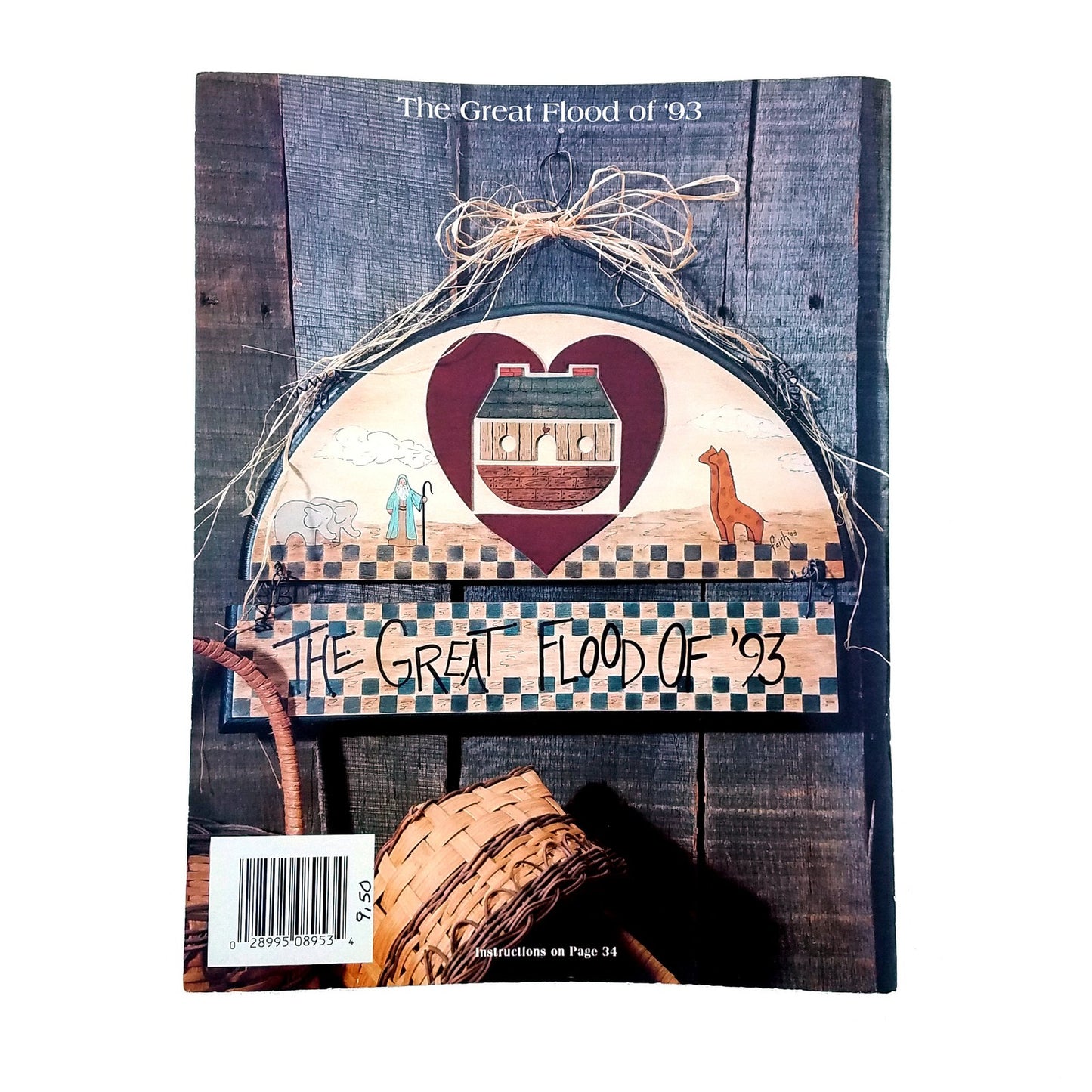 FOLK ART FROM THE HEARTLAND WOOD CRAFT PROJECT PATTERNS: WREATH, BIRDHOUSE LF1