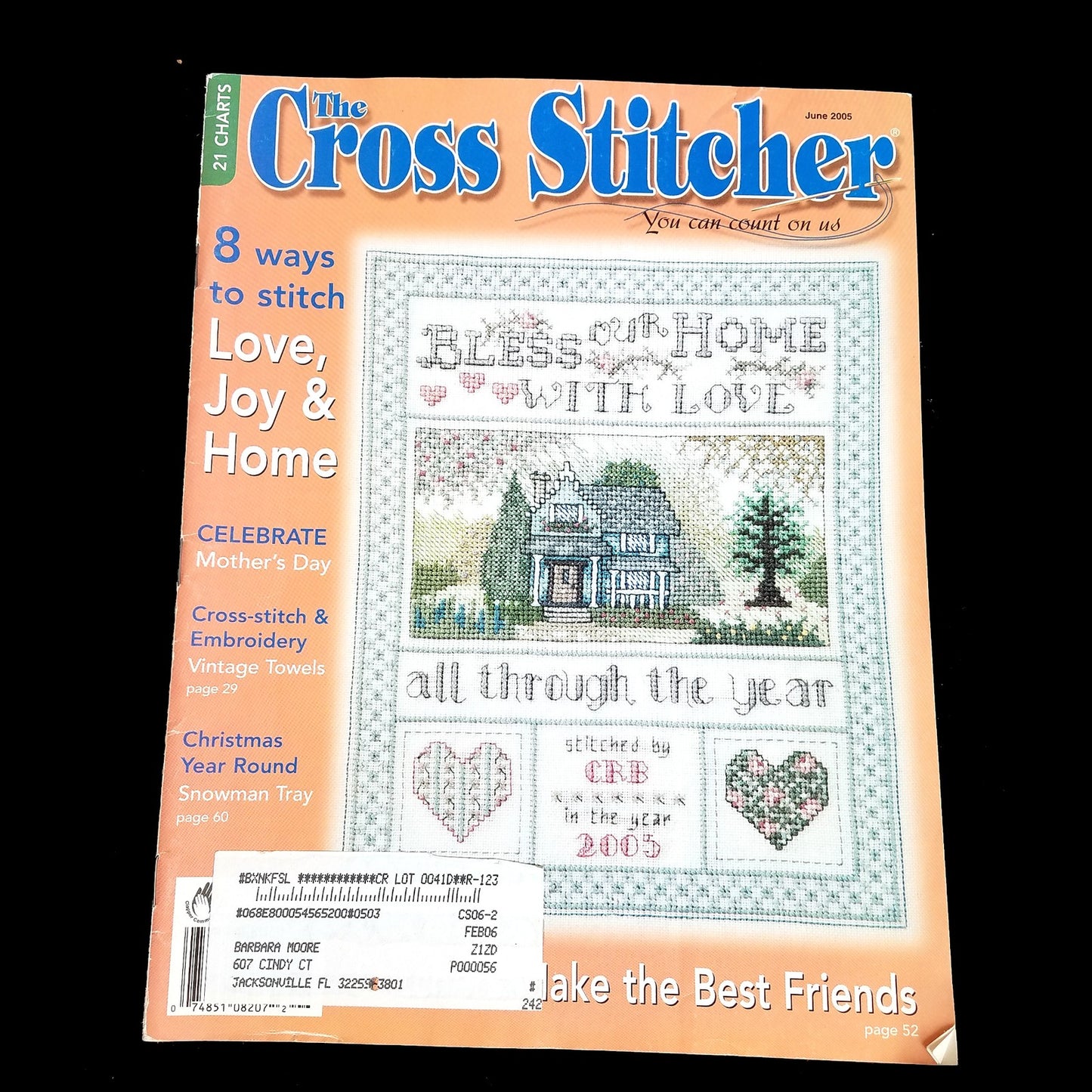 5 CROSS STITCHER MAGAZINE LOT: HOLIDAY, SEASONAL, SAMPLER BM2