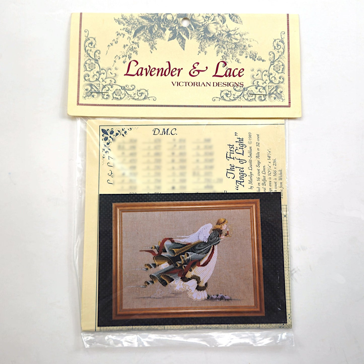 1989 LAVENDER & LACE VICTORIAN CROSS STITCH CHART: FIRST ANGEL OF LIGHT LF1