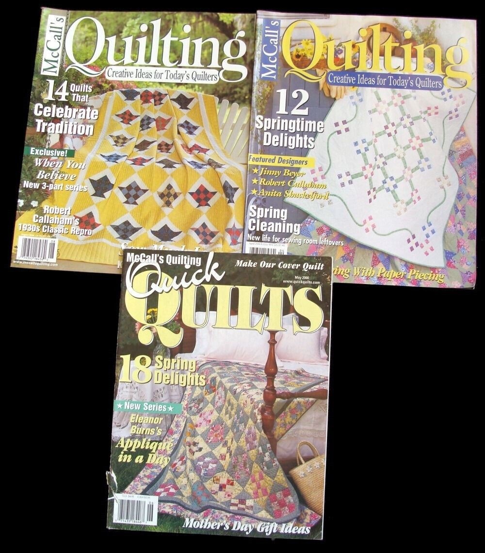 11 QUILTING MAGAZINES: AMERICAN PATCHWORK & QUILTING, MCCALLS, QUILTER JT3