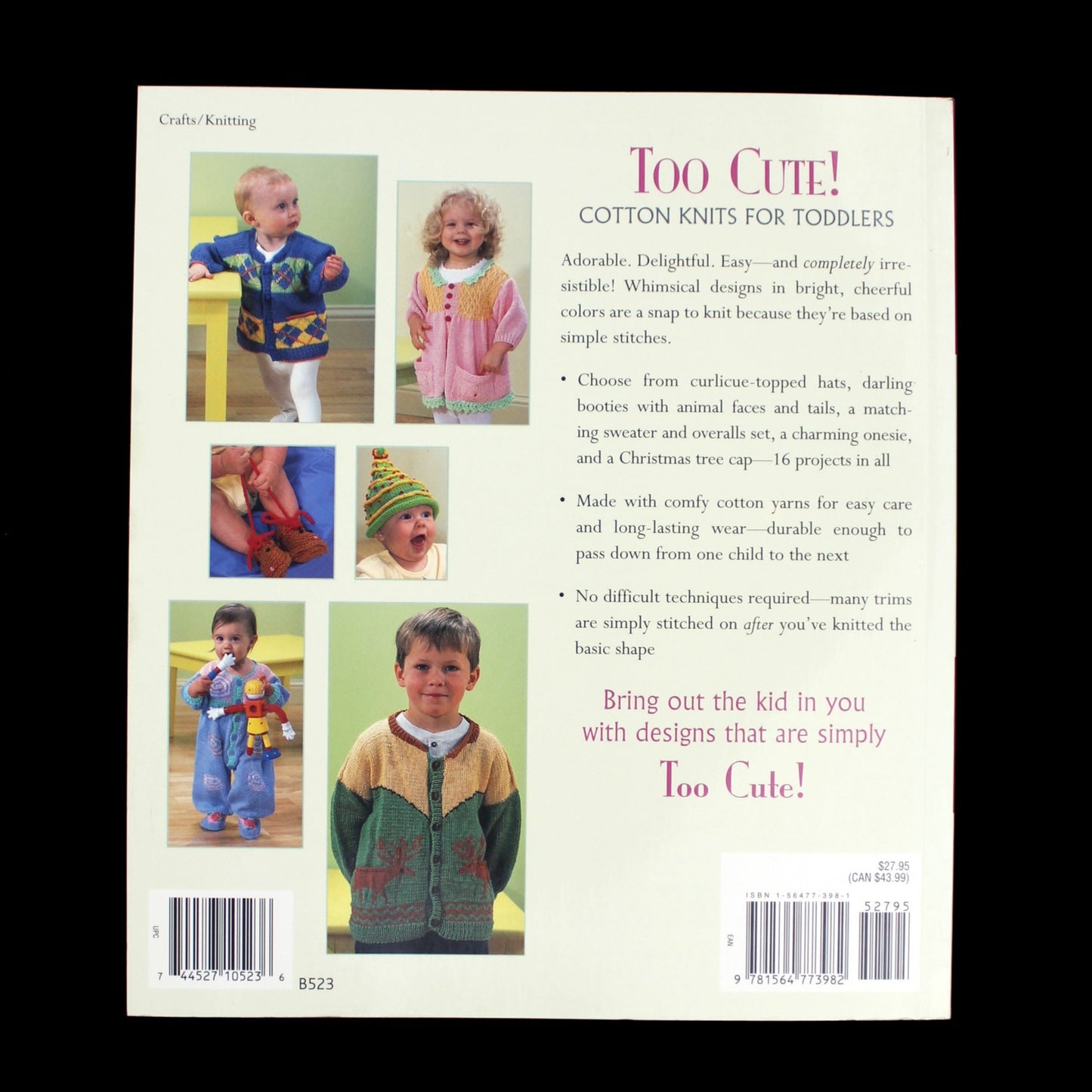 2002 TOO CUTE! BOOK: COTTON KNITS FOR TODDLERS BY DEBBY WARE LF1