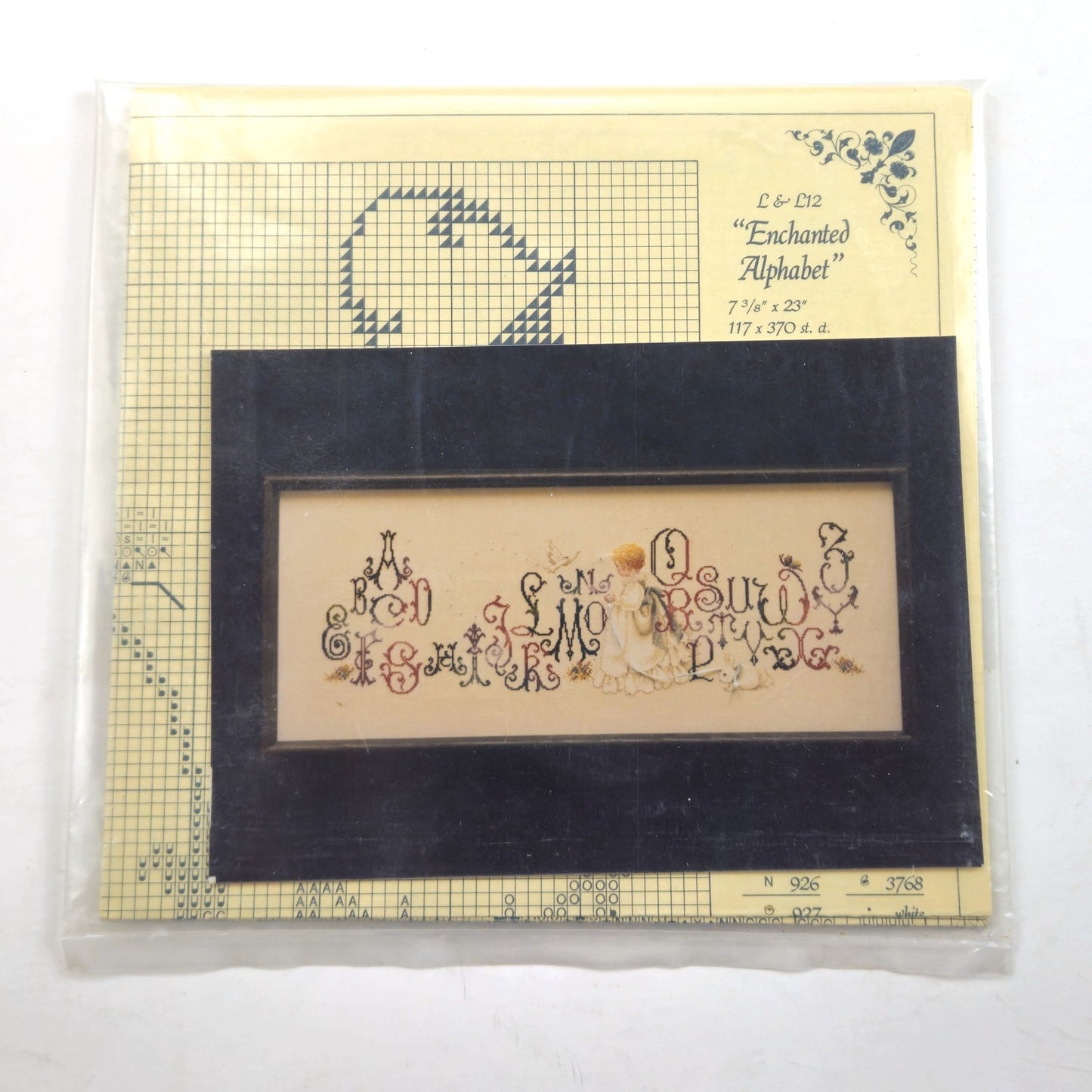LAVENDER & LACE VICTORIAN CROSS STITCH CHART: ENCHANTED ALPHABET LF1