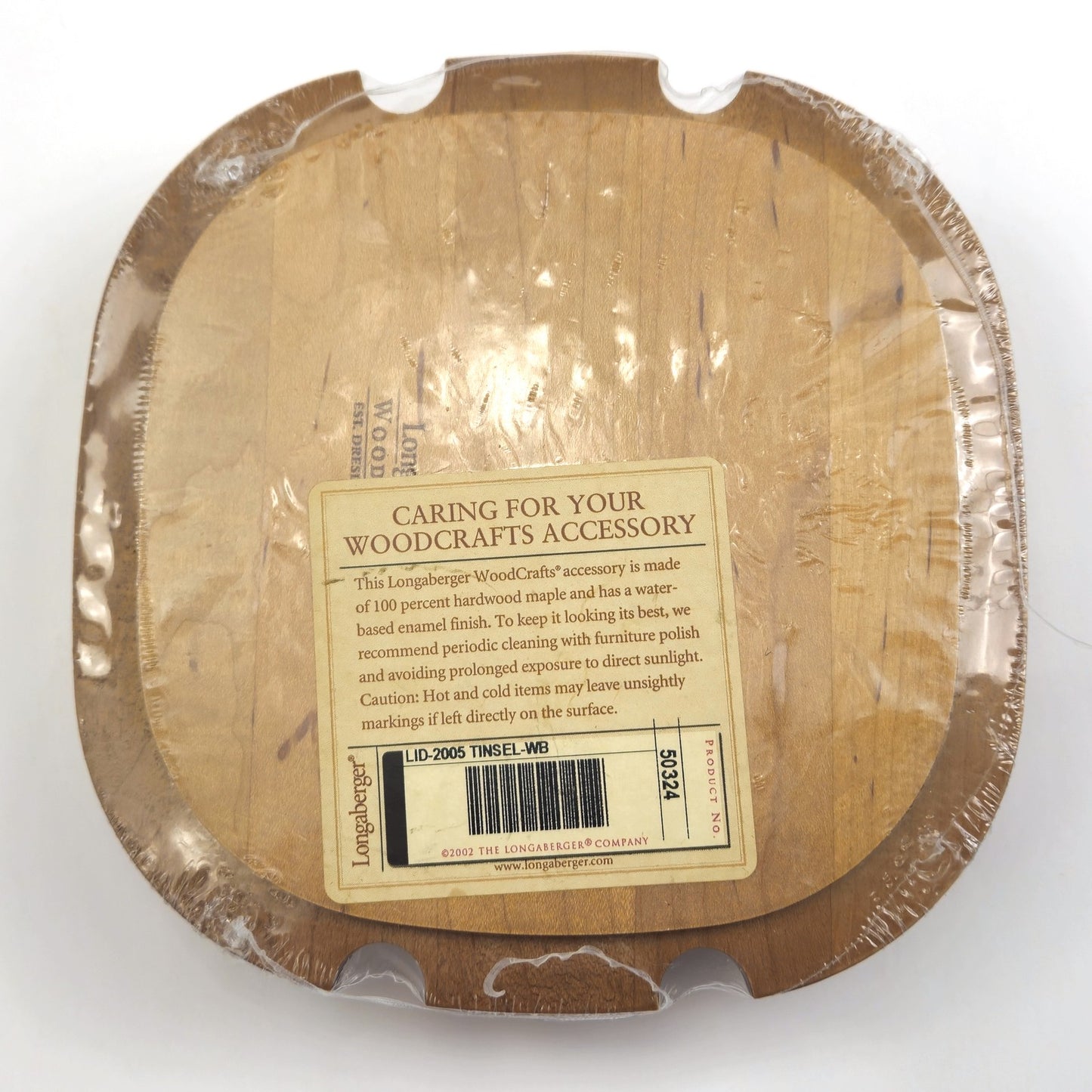 LONGABERGER 2005 TREE TRIMMING TINSEL BASKET - LID ONLY NEW1