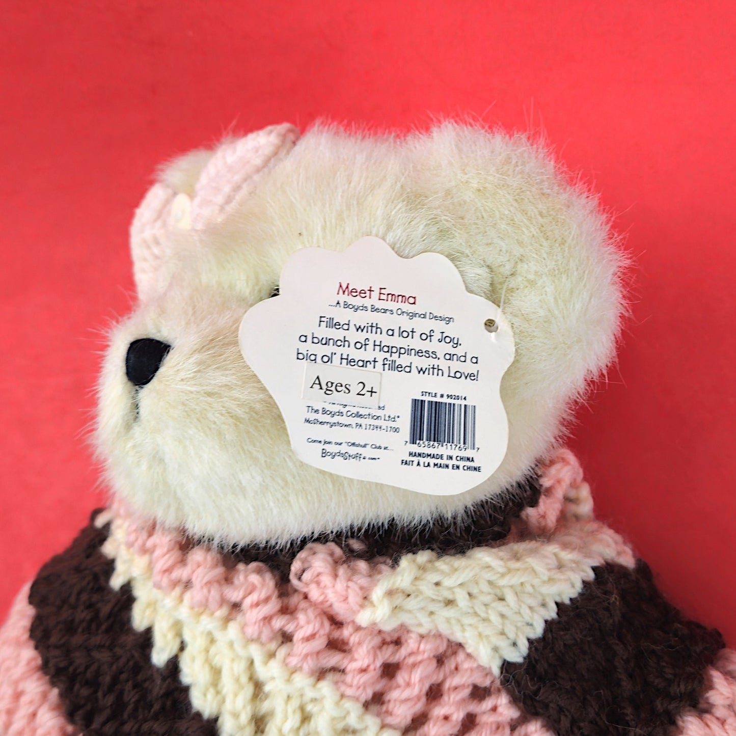 ADORABLE PLUSH BOYDS BEAR: HEART TO HEART EMMA LF2