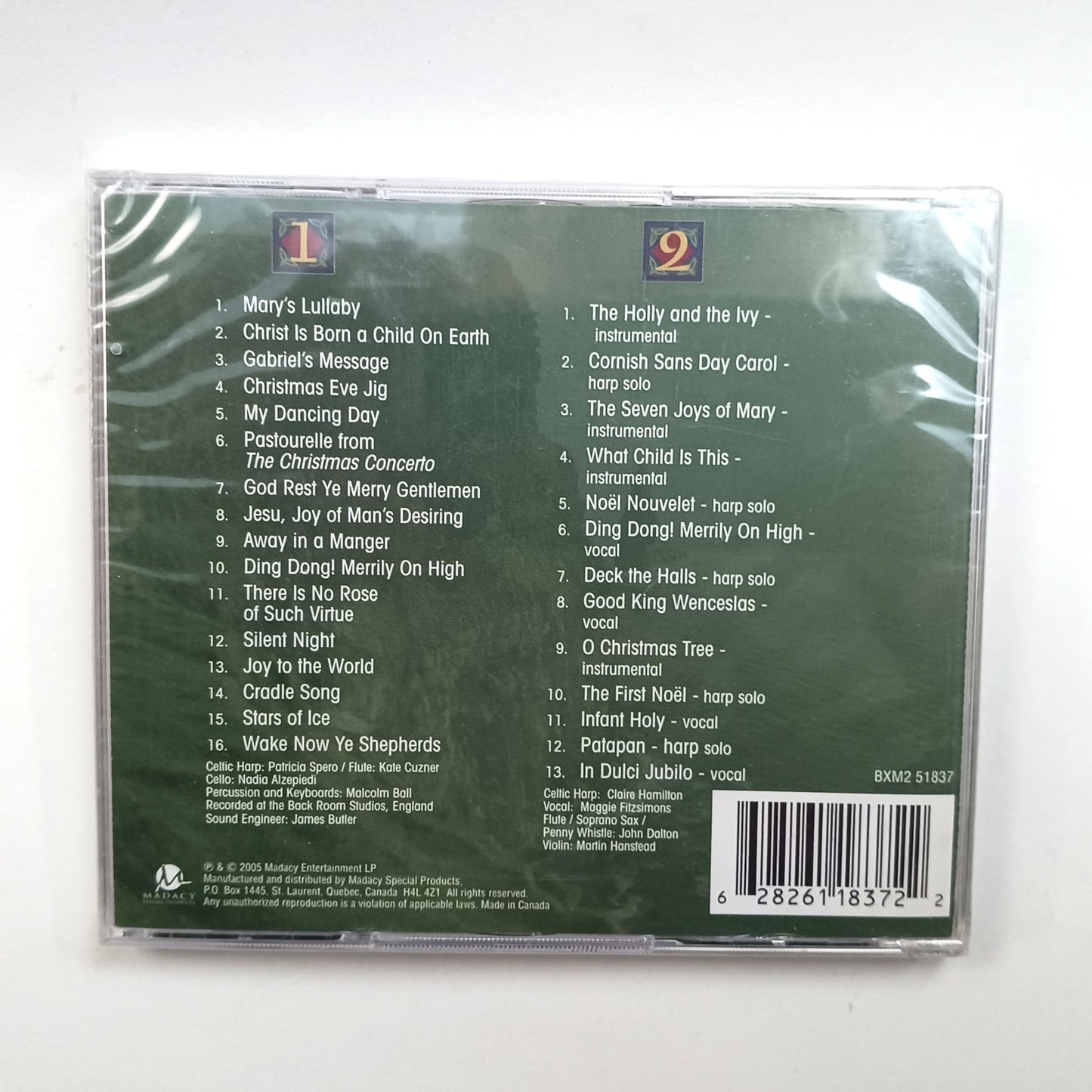2005 CELTIC CHRISTMAS AUDIO CD NEW STOCKING STUFFER LF1