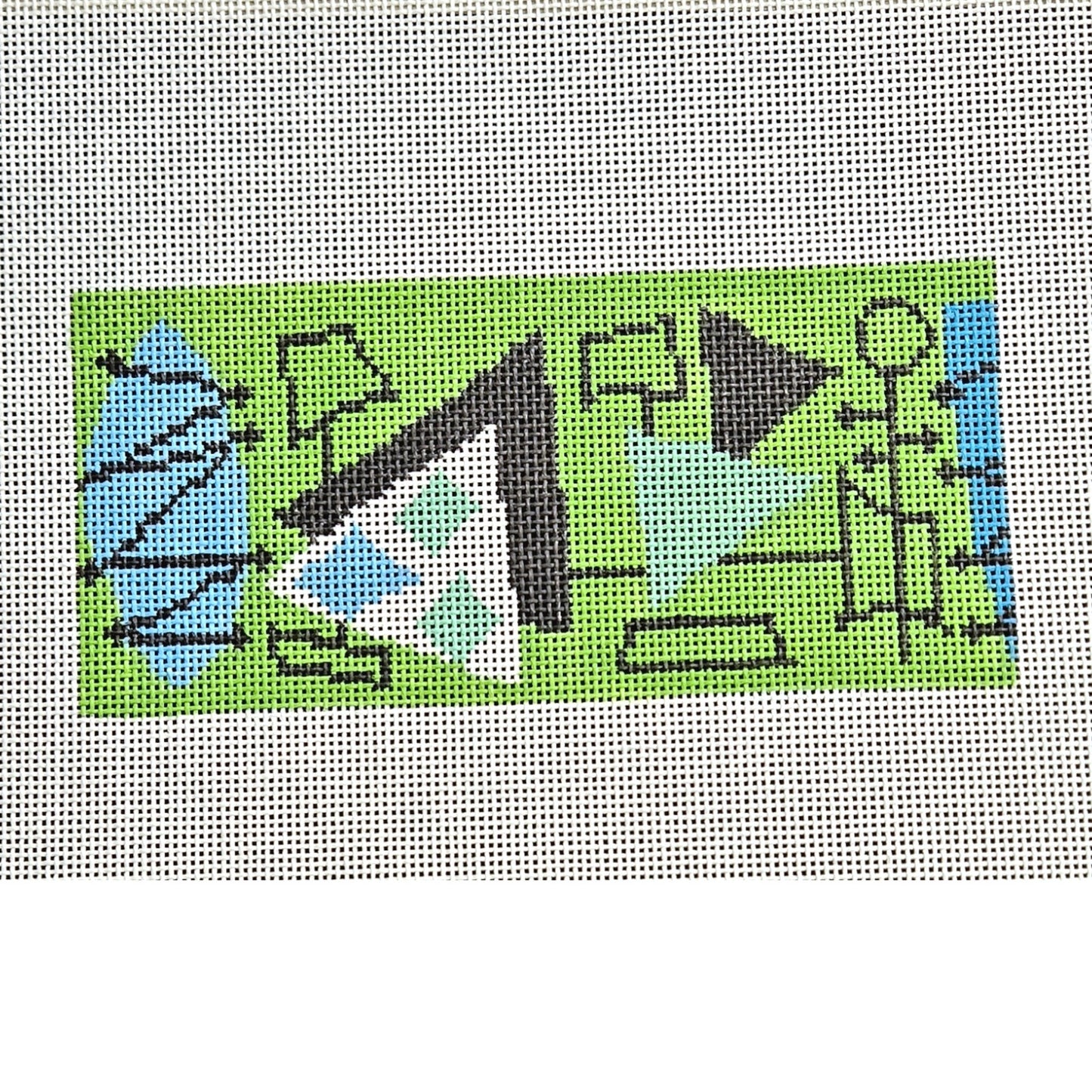 PATTY PAINTS HP NEEDLEPOINT CANVAS: ABSTRACT RETRO DESIGN INSERT BM1