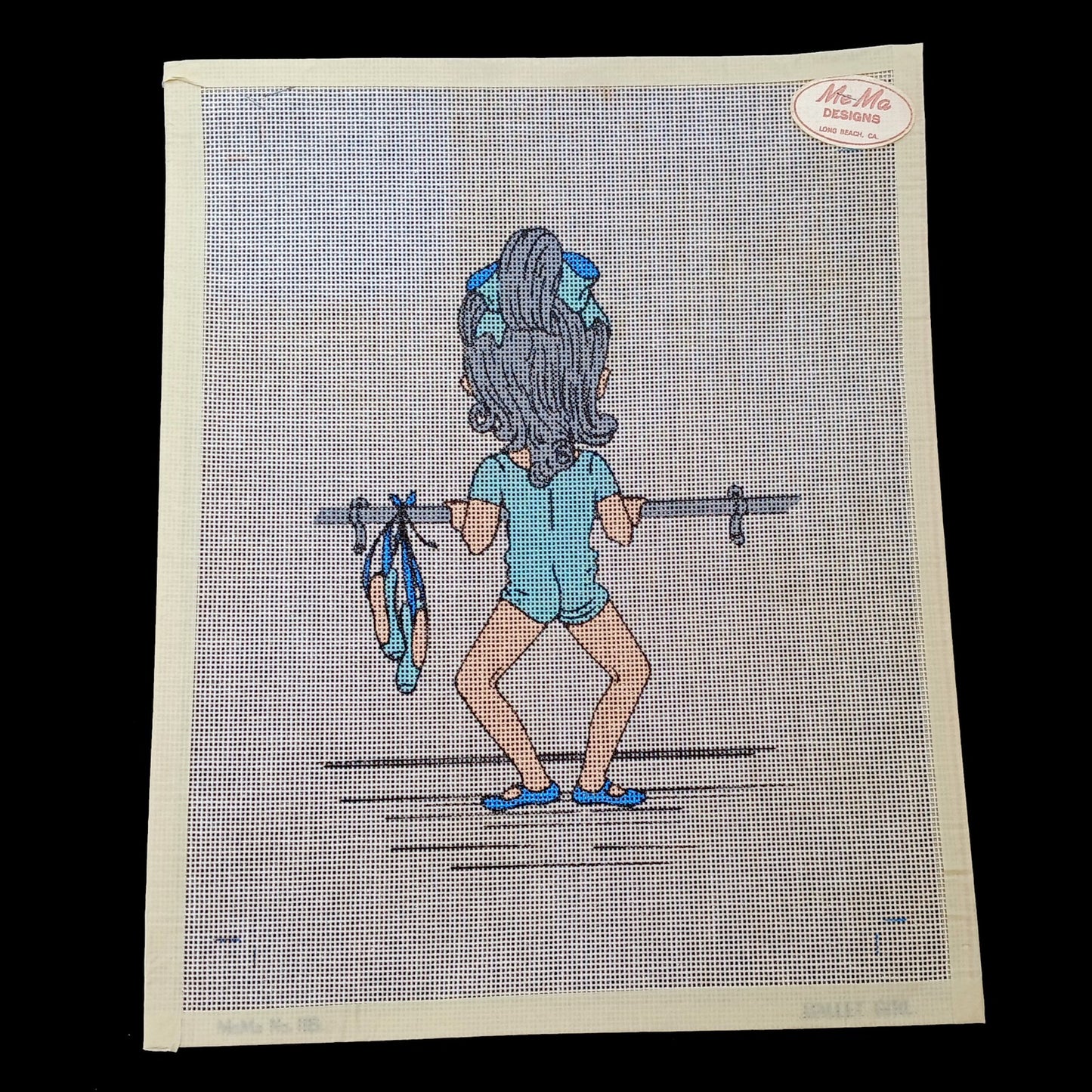 MEMA DESIGNS NEEDLEPOINT CANVAS: BALLET GIRL BM1