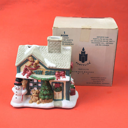PARTYLITE CERAMIC CANDLE HOLDER:  P0299 TOY SHOP0