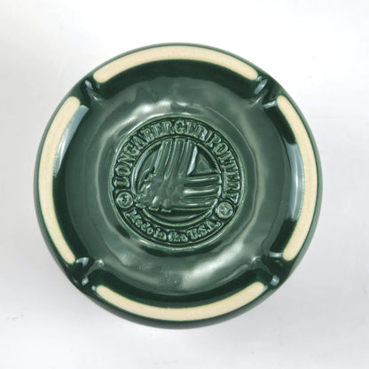 RETIRED LONGABERGER POTTERY:  1 PINT SALT CROCK & LID / COASTER  IVY2