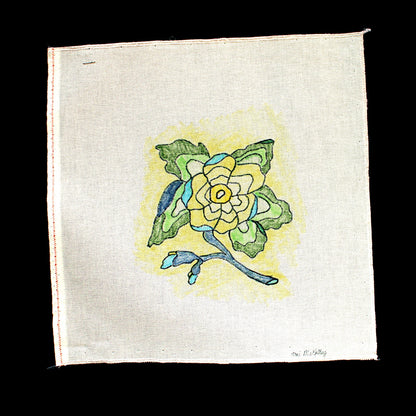 TONI MCKELLEY HAND PAINTED NEEDLEPOINT CANVAS:  FLOWER   BM1
