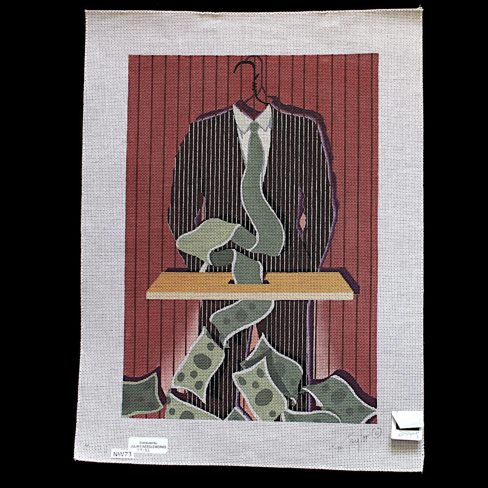 JULIA'S NEEDLEWORKS HP NEEDLEPOINT CANVAS: TOM TAYLOR ADAPT SUCCESSFUL    BM1