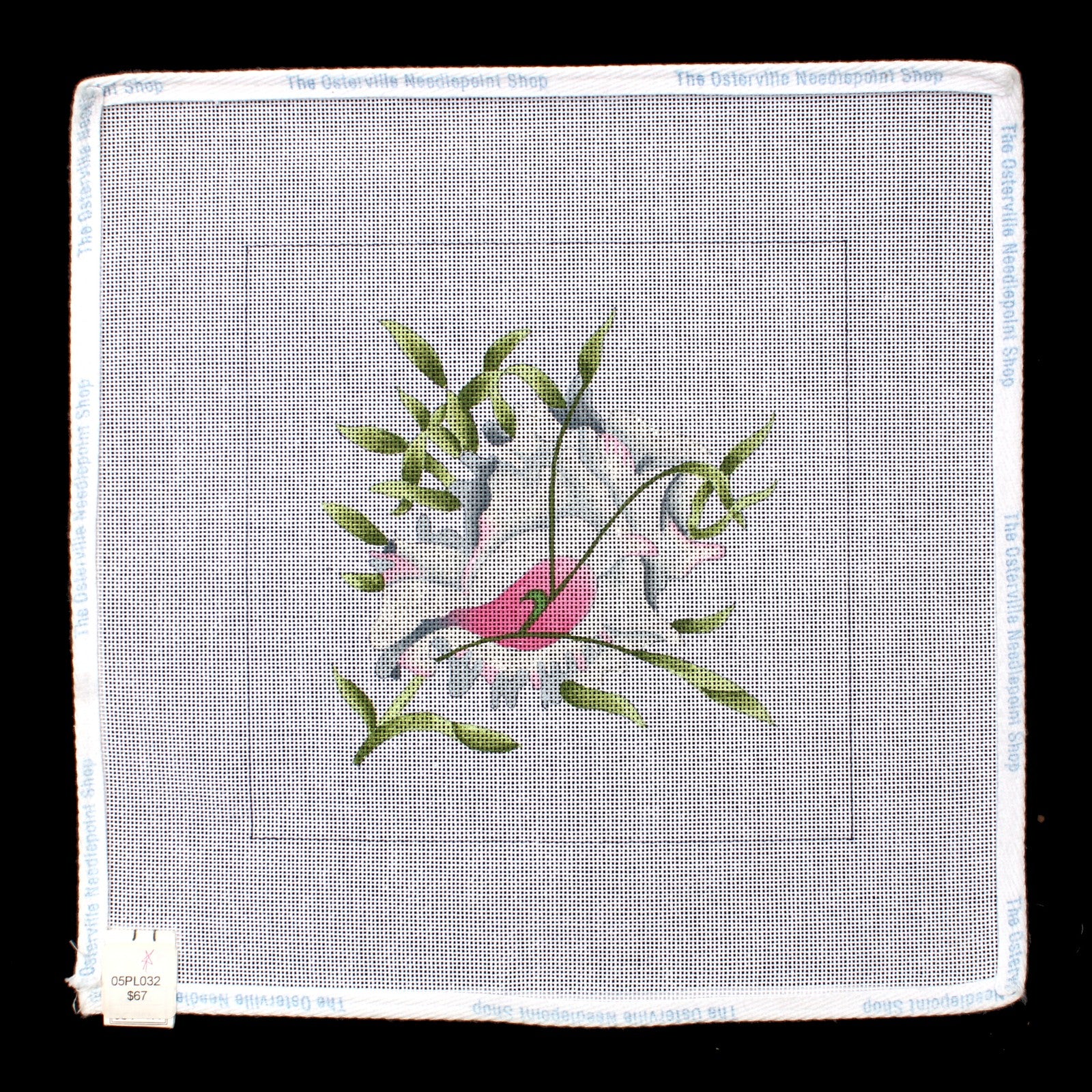 NEEDLEPOINT CANVAS:  SEED POD     BM1