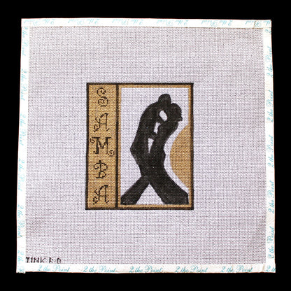 HAND PAINTED NEEDLEPOINT CANVAS:  SAMBA DANCE     BM1