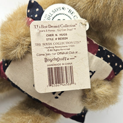 1988-2002 PLUSH BOYDS RETIRED BEAR:  CHER N. HUGS THINKING OF YOU  LF2
