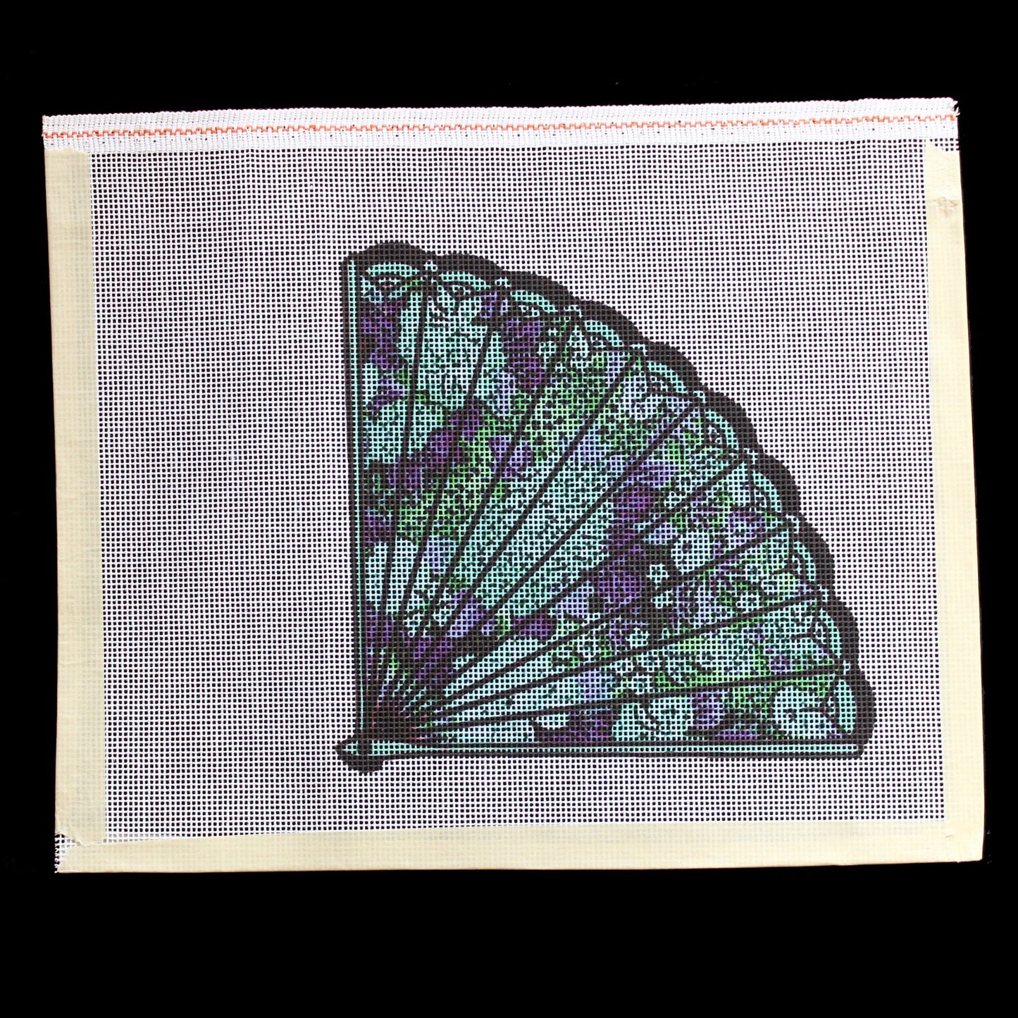 NEEDLEPOINT CANVAS:  LACY FAN  BM1