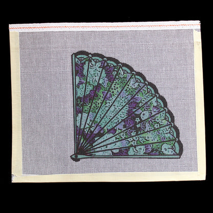NEEDLEPOINT CANVAS:  LACY FAN  BM1