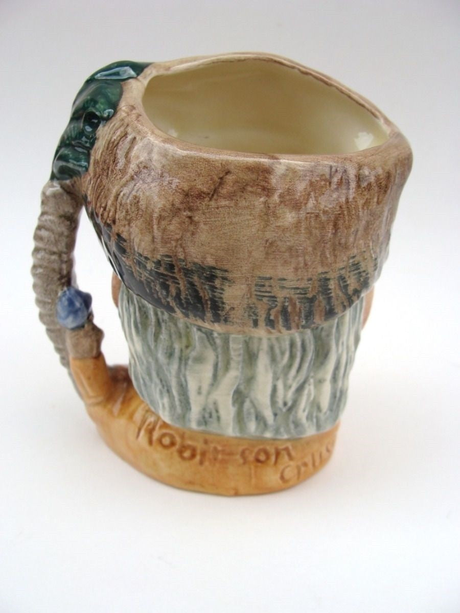 ROYAL DOULTON CHARACTER SMALL JUG: ROBINSON CRUSOE D6539 W/FOOT NO BOX     KM2