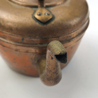 VINTAGE COPPER TEAPOT TEA KETTLE4