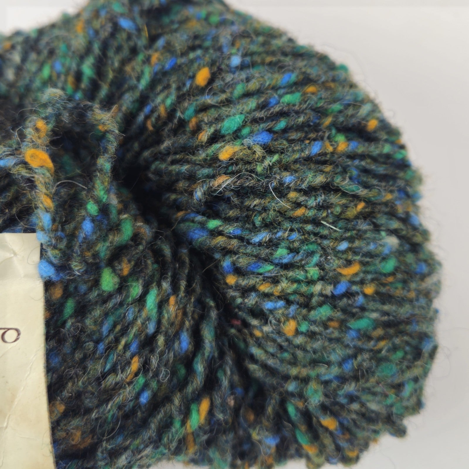 1 HANK TAHKI PURE NEW WOOL YARN:  DONEGAL TWEED HOMESPUN1