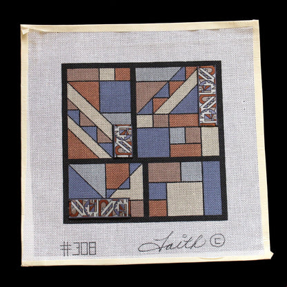 FANTASTIC FAITH NEEDLEPOINT CANVAS:  ABSTRACT DESIGN    BM1