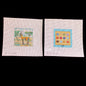 JULIE MAR NEEDLEPOINT CANVAS LOT:  JUDAIC GEM BREASTPLATE & GAZELLE   BM0