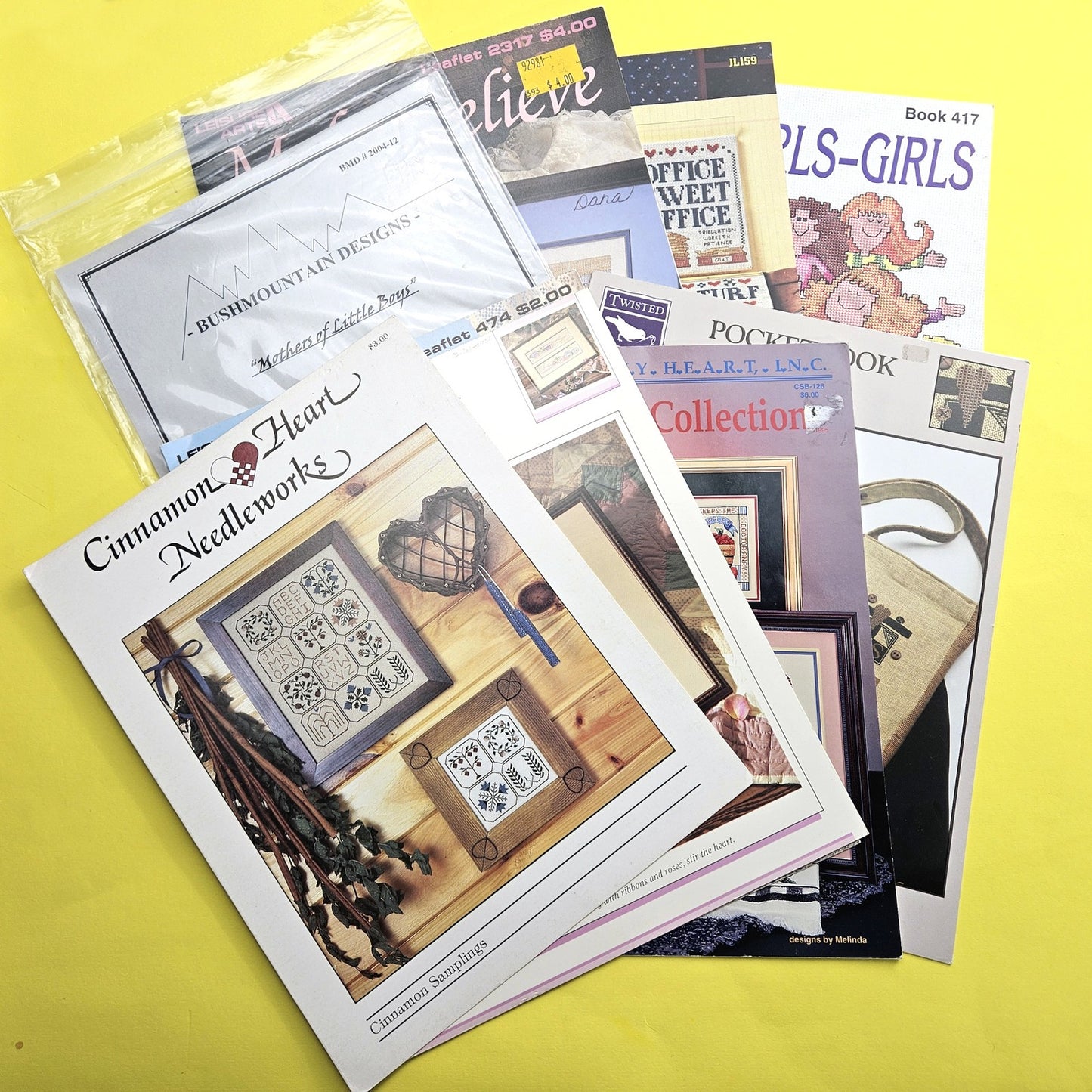 31 DESIGNS CROSS STITCH CHART LOT:  VARIETY THEME     BM0