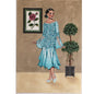 TS DESIGNS HP NEEDLEPOINT CANVAS:  WOMAN DRESSED FOR EVENING   BM0