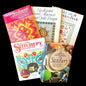 VINTAGE 5 NEEDLEPOINT STITCHERY BOOK LOT: MCCALLS EMBROIDERY, QUILT DESIGNS + BM0