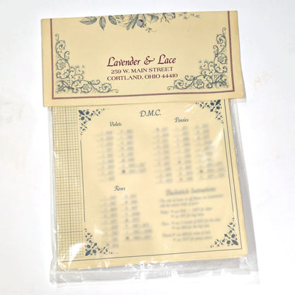 1991 LAVENDER & LACE VICTORIAN CROSS STITCH CHART:  TEA GARDEN   LF2