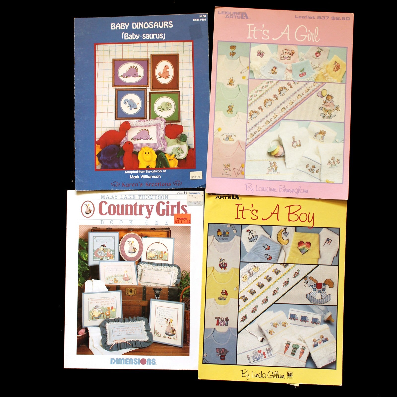 25 CROSS STITCH CHART / BOOKLET LOT:  VARIETY OF THEMES   BM2