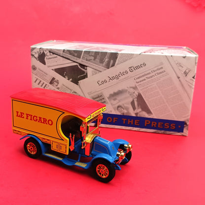 MATCHBOX POWER OF THE PRESS COLLECTIBLE: 1910 RENAULT AG  LE-FIGARO YPP-01 FM0