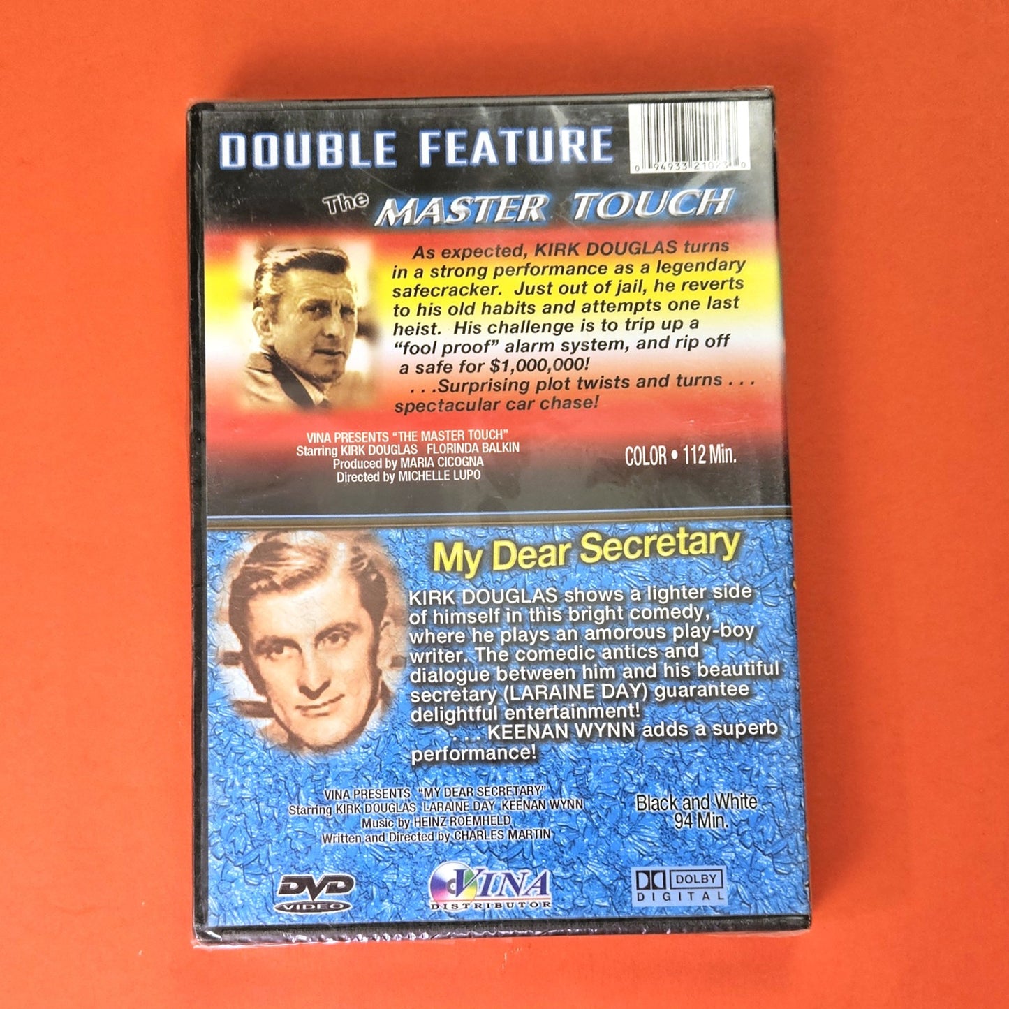 KIRK DOUGLAS DOUBLE FEATURE DVD:  MASTER TOUCH, MY DEAR SECRETARY  KD1