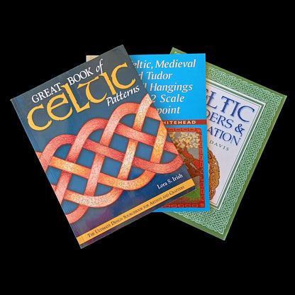 3 CELTIC PATTERN BOOKS LOT    BM0