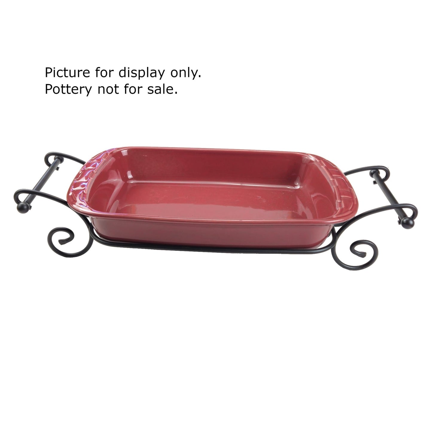 LONGABERGER WROUGHT IRON:  9" X 13" BAKING DISH CADDY  71155  NIB0