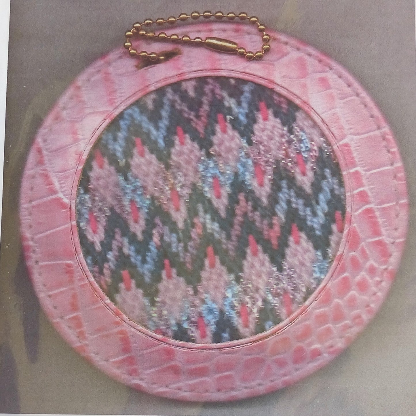 2 JANET PERRY LUGGAGE TAG STITCH GUIDES: LEE LEATHER COIN PURSE, ORNAMENT ++  BM1