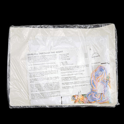 THE CREATIVE CIRCLE STAMPED EMBROIDERY KIT:  0545 ALL THROUGH THE NIGHT    LF2