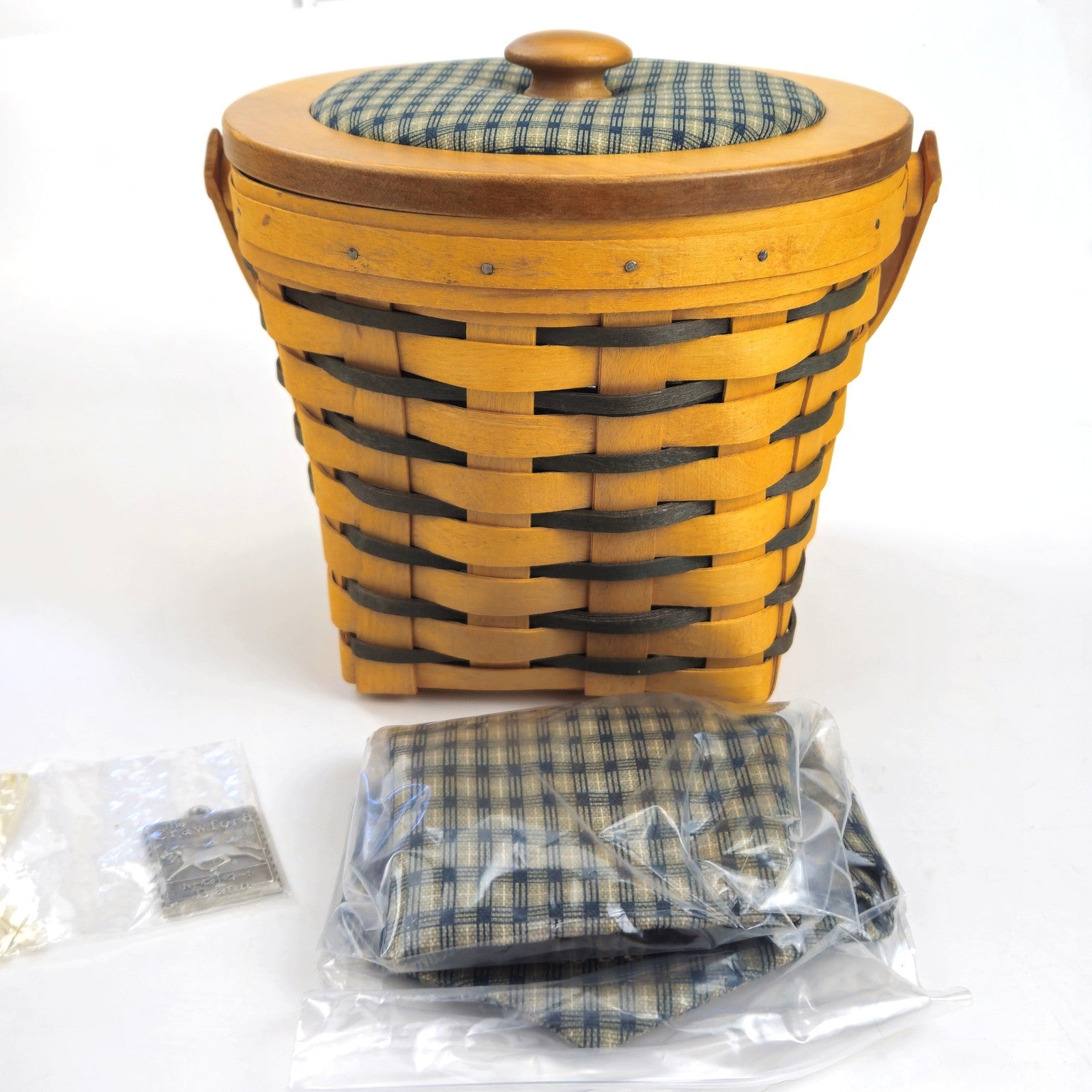 1998 LONGABERGER CRAWFORD BARN RAISING BASKET COMBO     NEW0