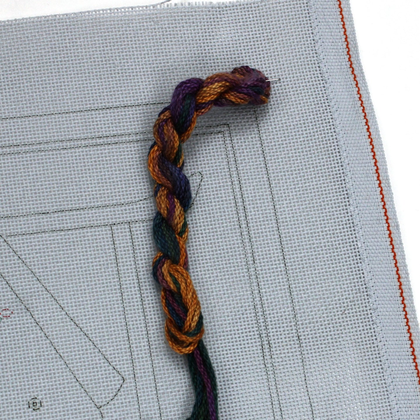JINICE NEEDLEPOINT CANVAS:  KIMONO DRAWN DESIGN  BM2