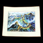 GORGEOUS COMPLETED EMBROIDERY:  GREAT WALL OF CHINA     BM0
