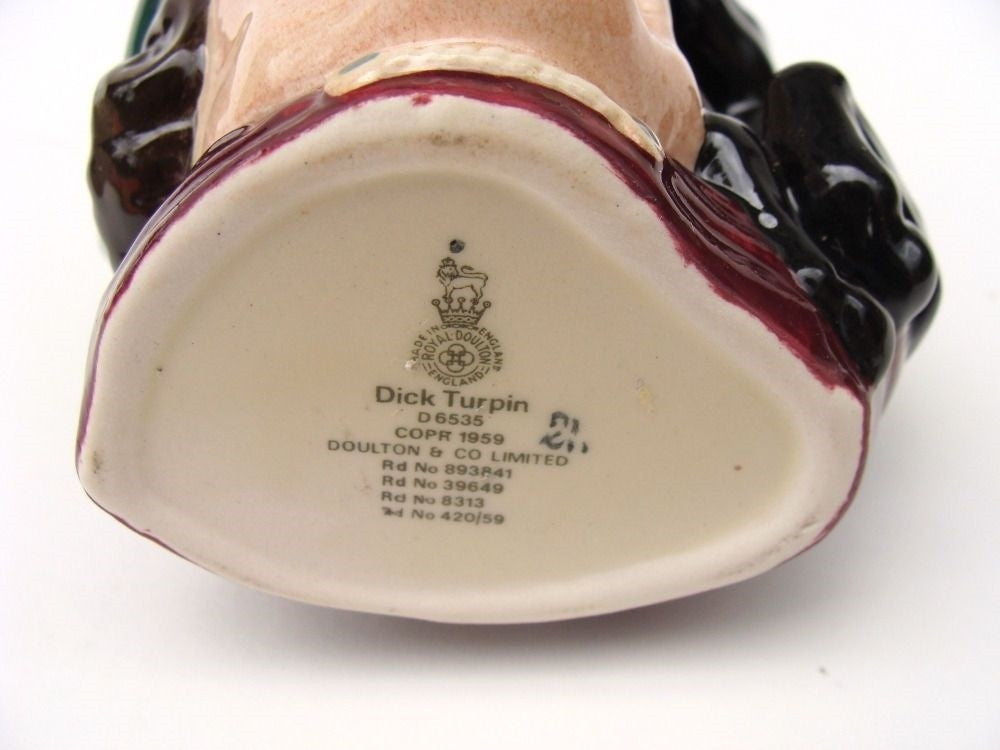 ROYAL DOULTON SMALL JUG: DICK TURPIN  D6535 STYLE 2  NO BOX     KM5