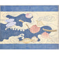 LARGE JUELL DESIGNS NEEDLEPOINT CANVAS:  SEASHELL OCEAN THEME     BM0