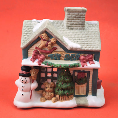 PARTYLITE CERAMIC CANDLE HOLDER:  P0299 TOY SHOP1
