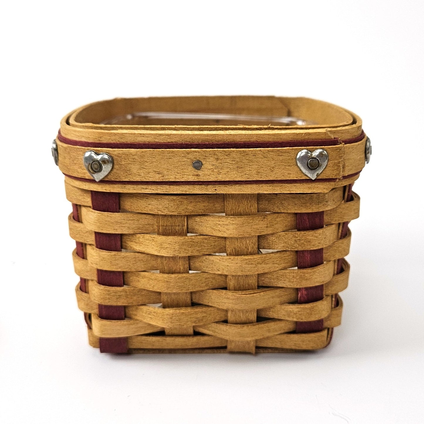 2002 LONGABERGER SMALL SWEETEST GIFT SWEETHEART BASKET SET:  RING BOX2