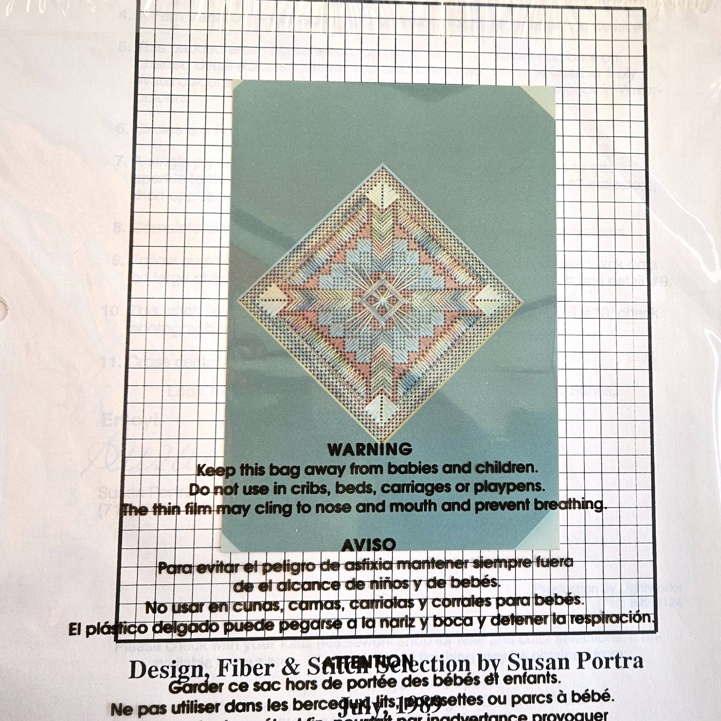 2 VINTAGE OOAK SUSAN PORTRA'S WINTER & SPRING 1989 STITCH GUIDES   BM2