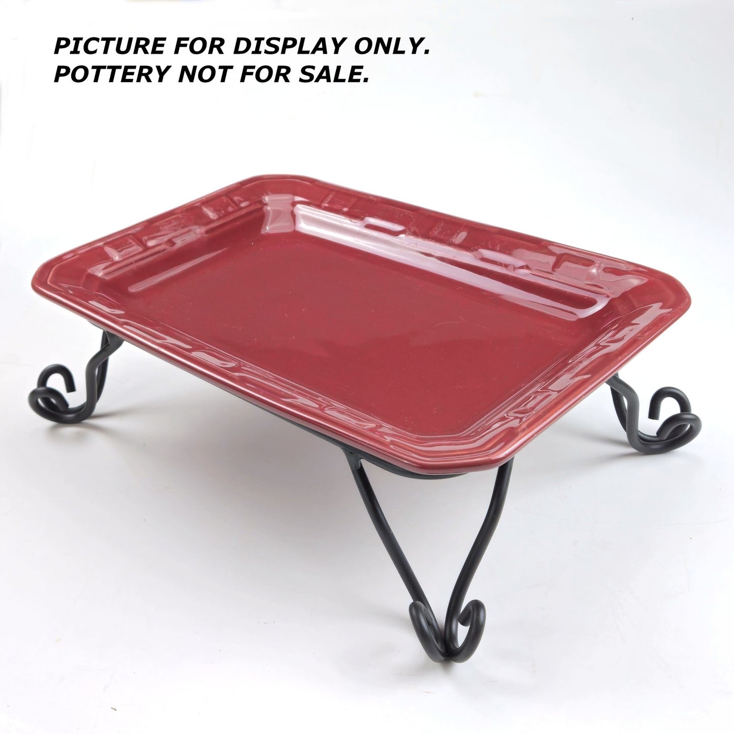 LONGABERGER WROUGHT IRON:  RECTANGULAR PEDESTAL STAND 77526  NIB0
