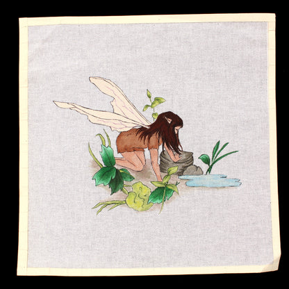 HAND PAINTED NEEDLEPOINT CANVAS:  WATER NYMPH  PIXIE    BM1
