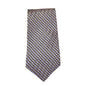 PREOWNED MAC-TY EUROPEAN MEN'S SILK TIE NECKTIE:  NEUTRAL GRAY BLACK ABSTRACT0
