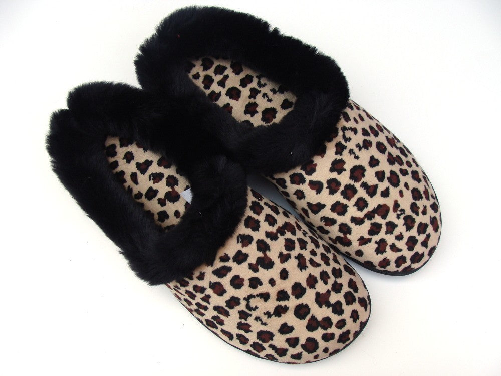 CHARTER CLUB  GIRLS / TEEN MULE  SLIPPERS:  LEOPARD         SL0