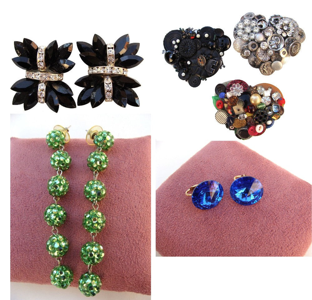 COSTUME JEWELRY LOT:  EARRINGS PINS    BW0