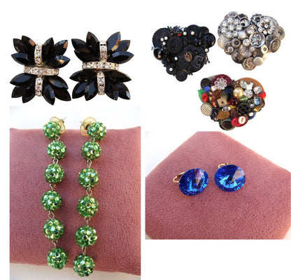 COSTUME JEWELRY LOT:  EARRINGS PINS    BW0